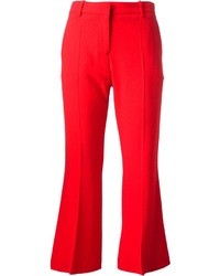 Pantalon large rouge Alexander McQueen