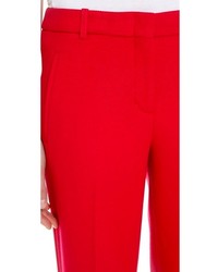 Pantalon large rouge BCBGMAXAZRIA