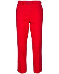 Pantalon large rouge Diane von Furstenberg