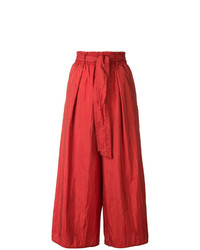 Pantalon large rouge Forte Forte