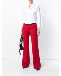 Pantalon large rouge Chloé