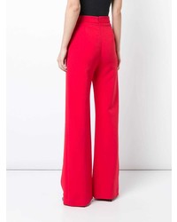 Pantalon large rouge Brandon Maxwell