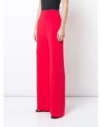 Pantalon large rouge Brandon Maxwell