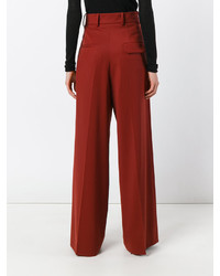 Pantalon large rouge Marni