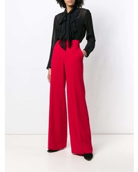 Pantalon large rouge Max Mara Studio