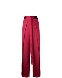 Pantalon large rouge Rouge Margaux