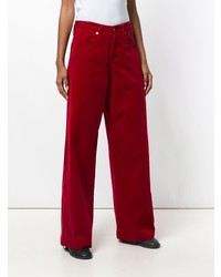 Pantalon large rouge Societe Anonyme