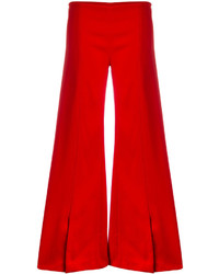 Pantalon large rouge Thierry Mugler