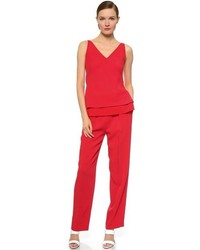 Pantalon large rouge Edun