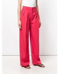 Pantalon large rouge Agnona