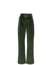 Pantalon large vert foncé Materiel