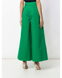 Pantalon large vert Krizia
