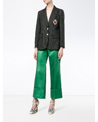 Pantalon large vert Gucci