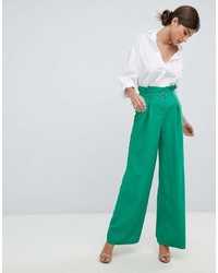 Pantalon large vert Missguided