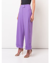Pantalon large violet clair Dvf Diane Von Furstenberg