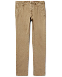 Pantalon marron clair Incotex