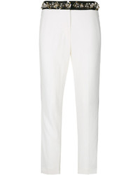 Pantalon orné blanc MSGM