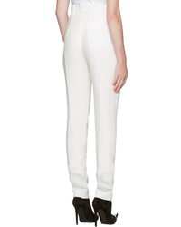 Pantalon plissé blanc Haider Ackermann