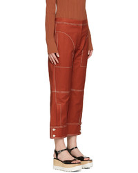 Pantalon rouge Stella McCartney