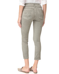 Pantalon slim argenté AG Jeans