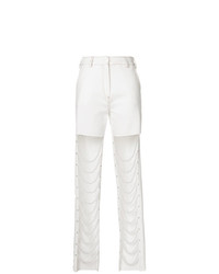 Pantalon slim blanc Cristina Savulescu