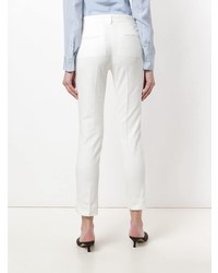 Pantalon slim blanc Mauro Grifoni