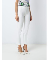 Pantalon slim blanc Versace Collection