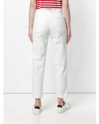 Pantalon slim blanc Moncler