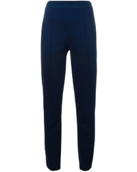 Pantalon slim bleu marine Diane von Furstenberg