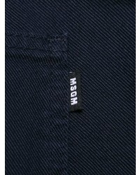 Pantalon slim bleu marine MSGM