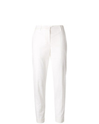 Pantalon slim brodé blanc P.A.R.O.S.H.
