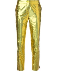 Pantalon slim doré Etro
