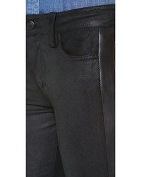Pantalon slim en cuir noir Joe's Jeans
