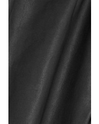 Pantalon slim en cuir noir Thierry Mugler