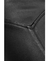 Pantalon slim en cuir noir Tom Ford