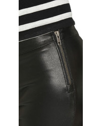 Pantalon slim en cuir noir Mackage