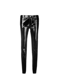 Pantalon slim en cuir noir Zadig & Voltaire