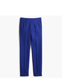 Pantalon slim en laine bleu