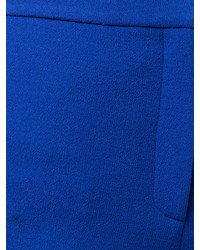 Pantalon slim en laine bleu Oscar de la Renta