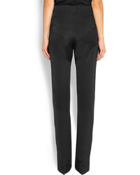 Pantalon slim en soie noir Givenchy