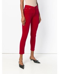 Pantalon slim en velours rouge Rag & Bone