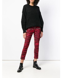 Pantalon slim imprimé rouge Isabel Marant Etoile