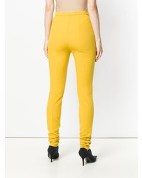 Pantalon slim jaune Lanvin