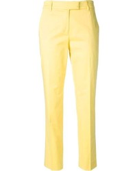 Pantalon slim jaune Moschino