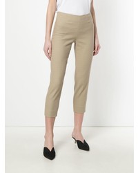 Pantalon slim marron clair Piazza Sempione