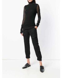 Pantalon slim noir Andrea Ya'aqov