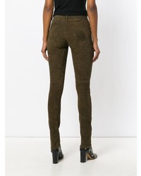 Pantalon slim olive Saint Laurent