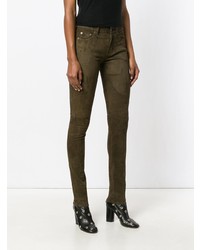 Pantalon slim olive Saint Laurent