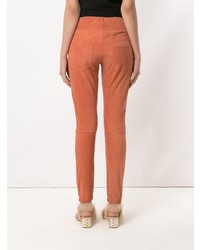 Pantalon slim orange Andrea Bogosian
