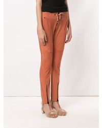 Pantalon slim orange Andrea Bogosian